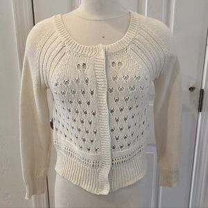Yoon Size Small Elegant Cream Knit Sweater